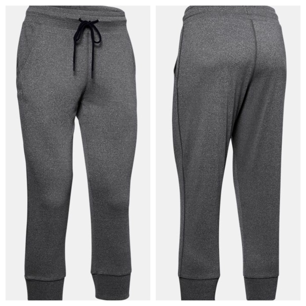 Under Armour Tech Gray Cropped Sweatpants NEW - Picture 5 of 5